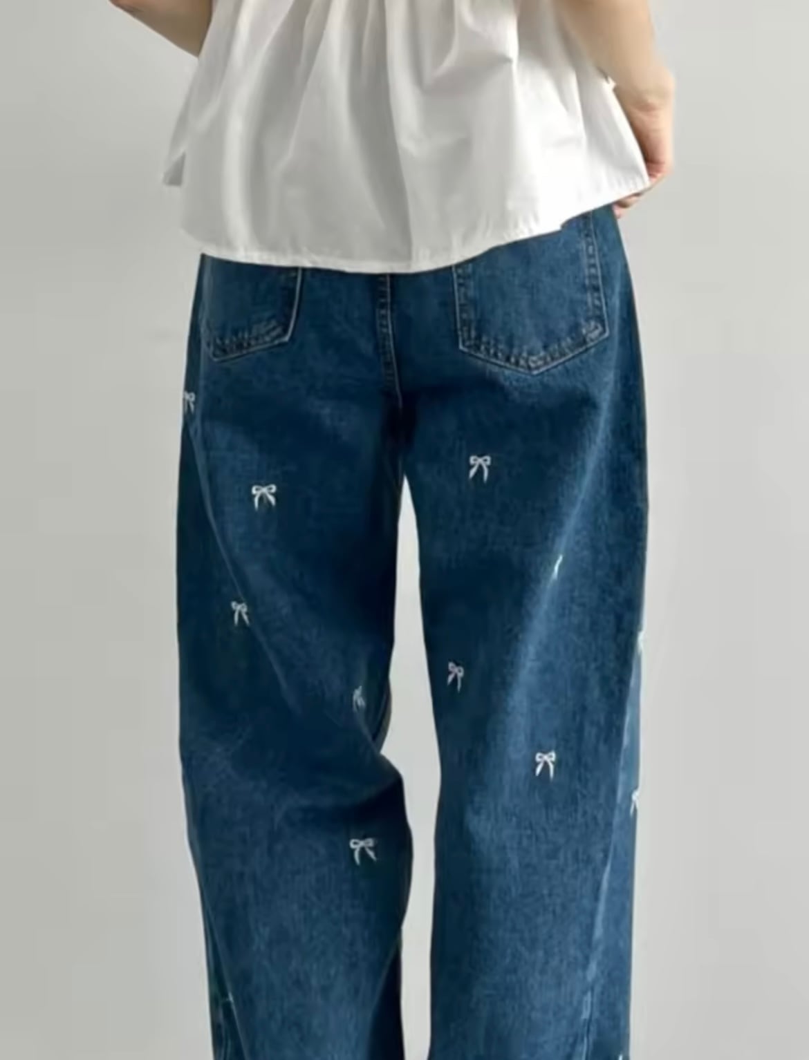 リボンデザインデニムパンツ / 3size | jbgcompany