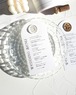 ROUND MENU｜ White｜ Wax Seal Stamp｜ No.002_big｜ 40部価格〜