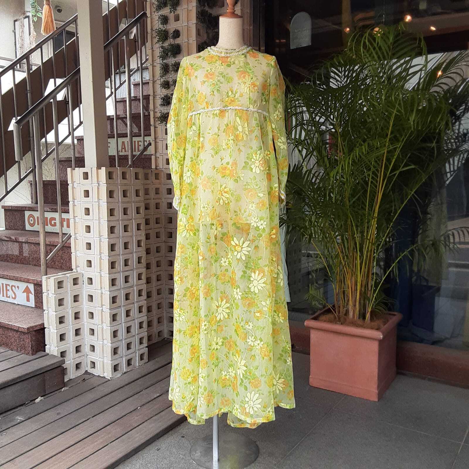Flower see-through dress / フラワー シースルー ドレス | BIG TIME