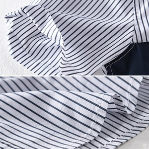 Patchwork Stripe Short Sleeve Shirt / パッチワーク ストライプ 半袖 シャツ