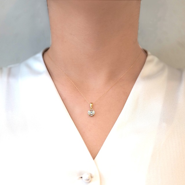 《アクア・リジェネシス》【浄化と再生のエネルギーで魂を癒す】アクアマリン ペンダント　☆The Light of Atlantis☆