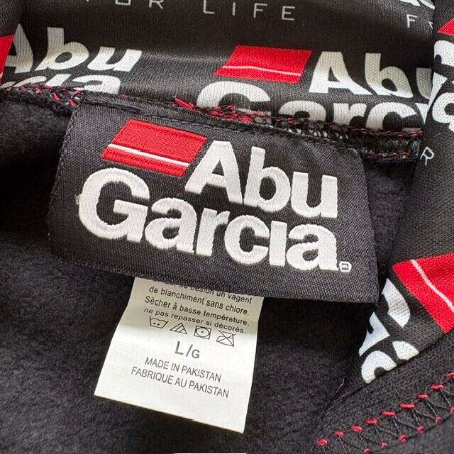 【Abu GarcIa】 アブガルシア スウェットパーカー 刺繍 ブラック 希少 Abu GarcIa】アブガルシア スウェットパーカー 刺繍 ブラック 希少