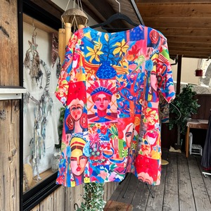 周年祭 フェイス柄ポケット付きトップ