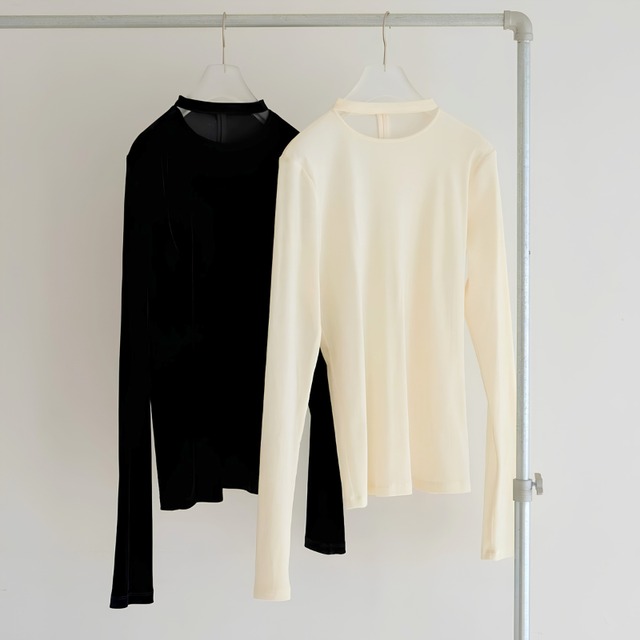 【 anuke 】Velour Tie Tops