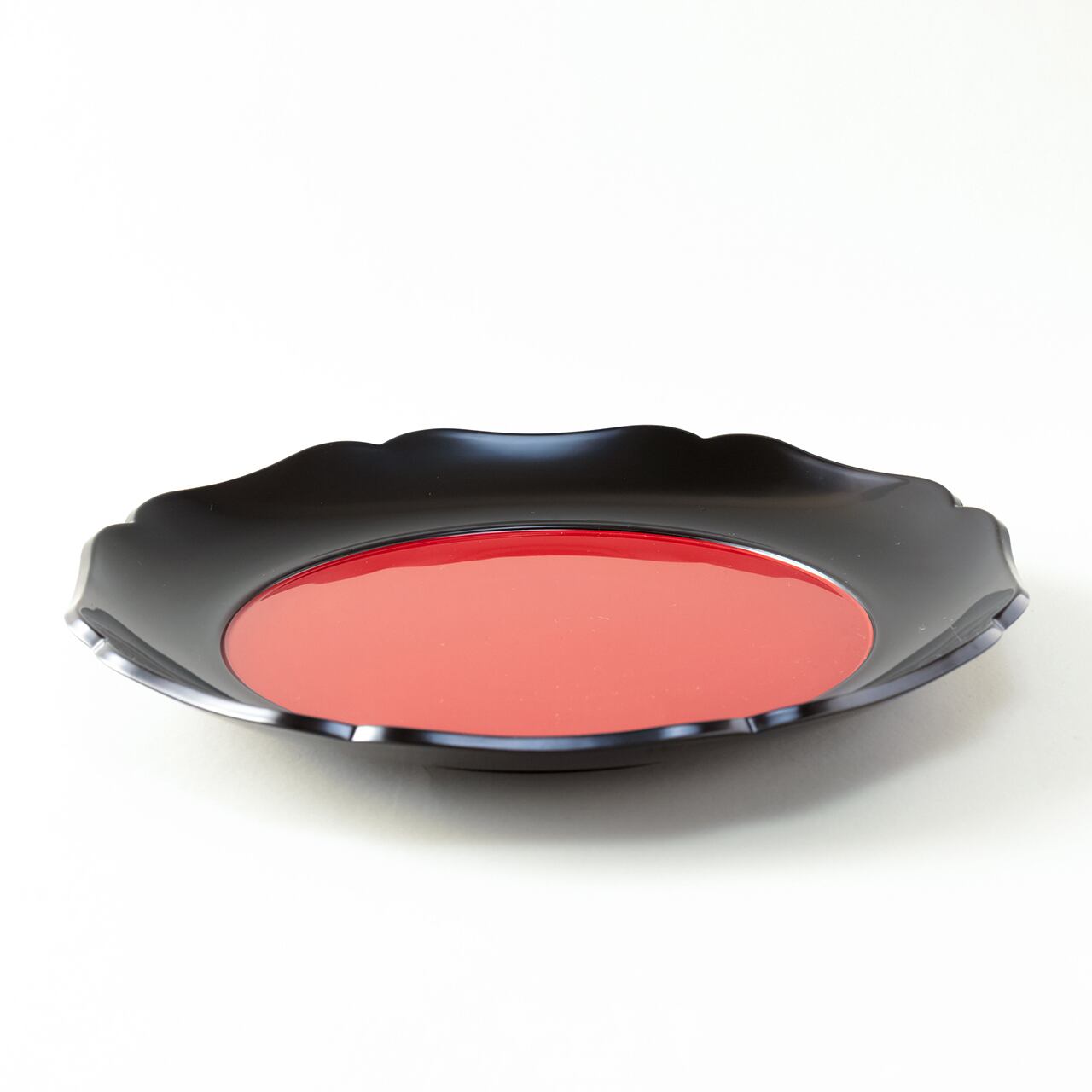 4.5皿（椿皿） 朱塗 | shikkoudou