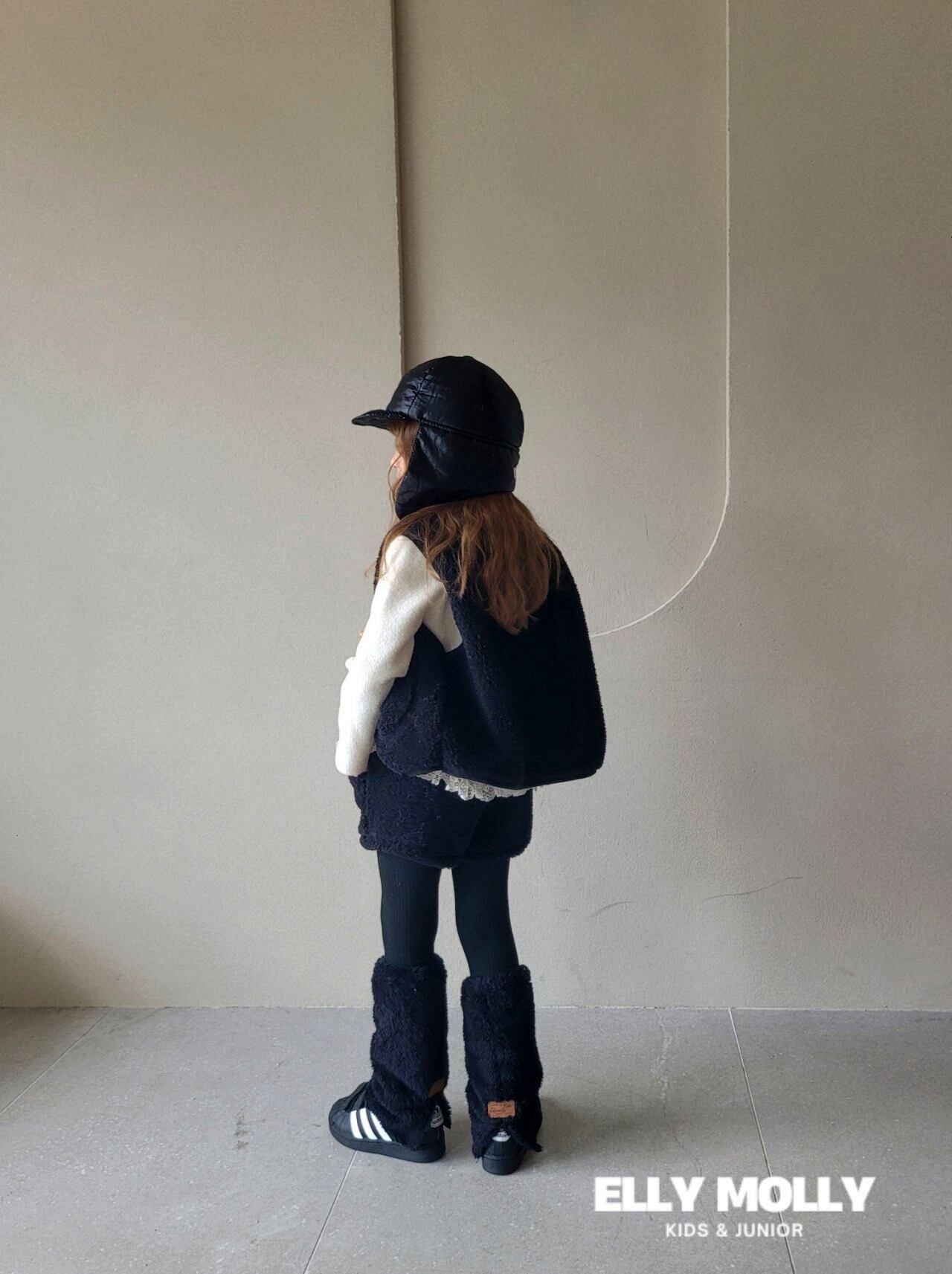 sold out»ブラック«elly molly» ボアレッグウォーマー3colors | capucapu