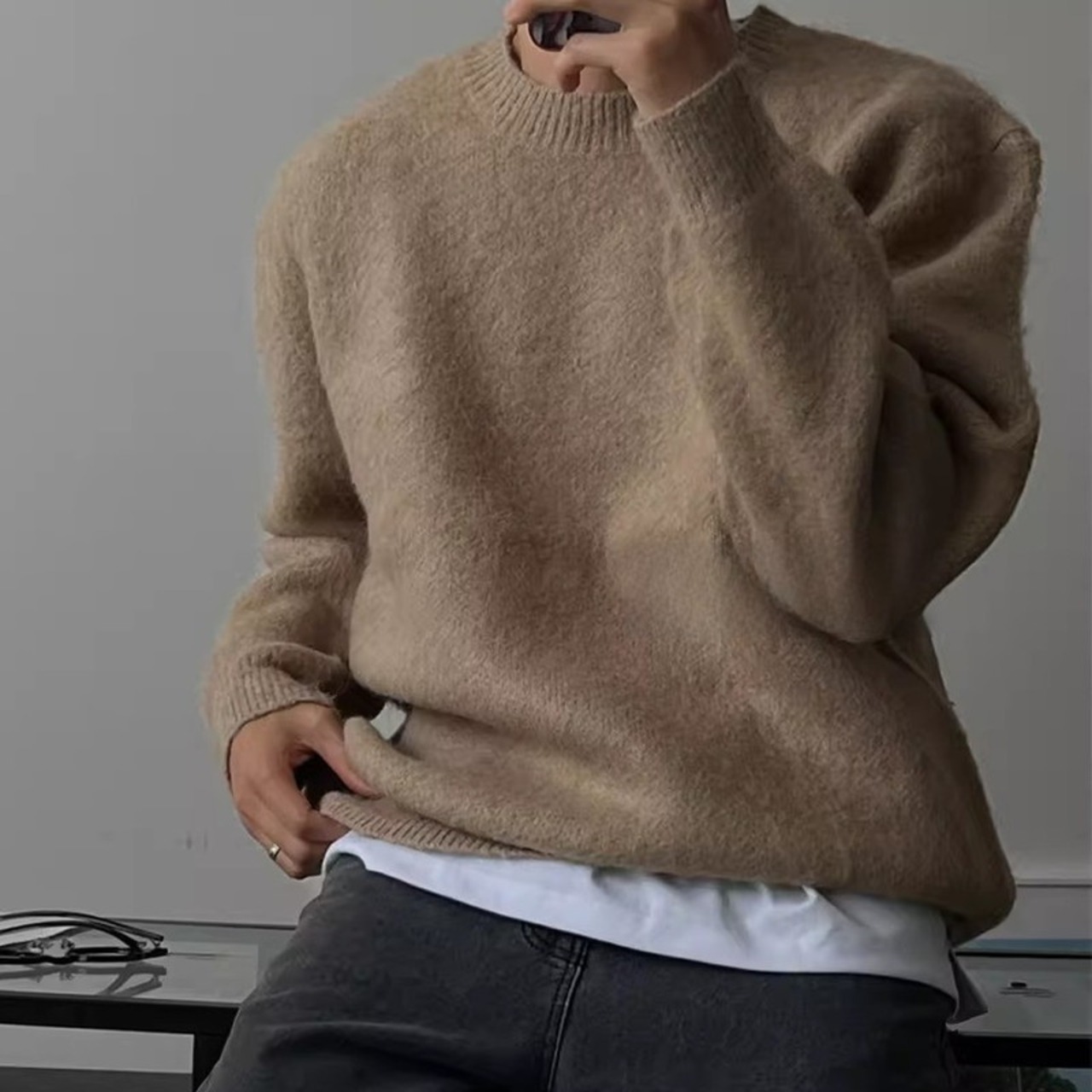 カラーふわふわベーシックニット　995