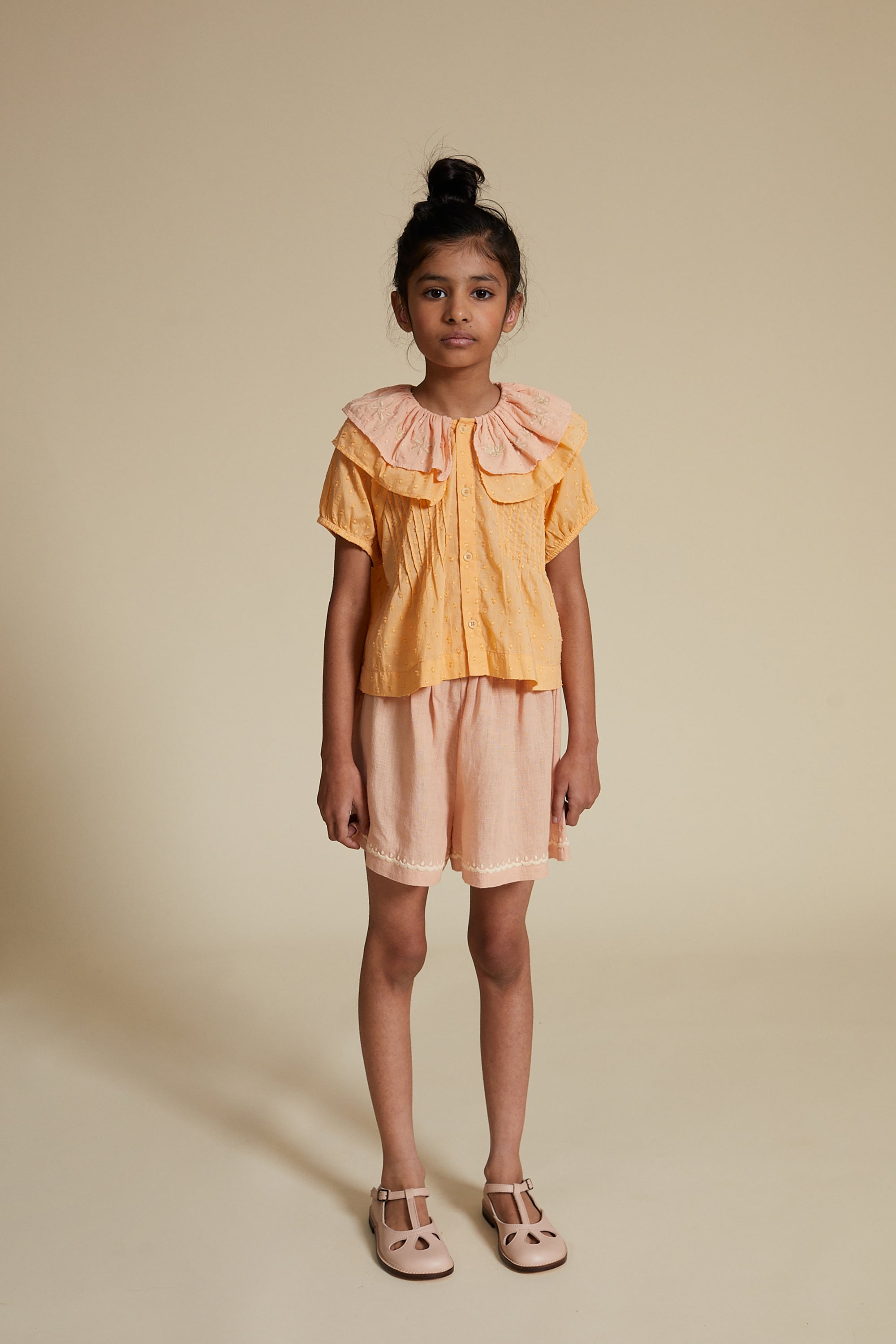 Apolina Selina Blouse Apricot/Rose | RESONASON