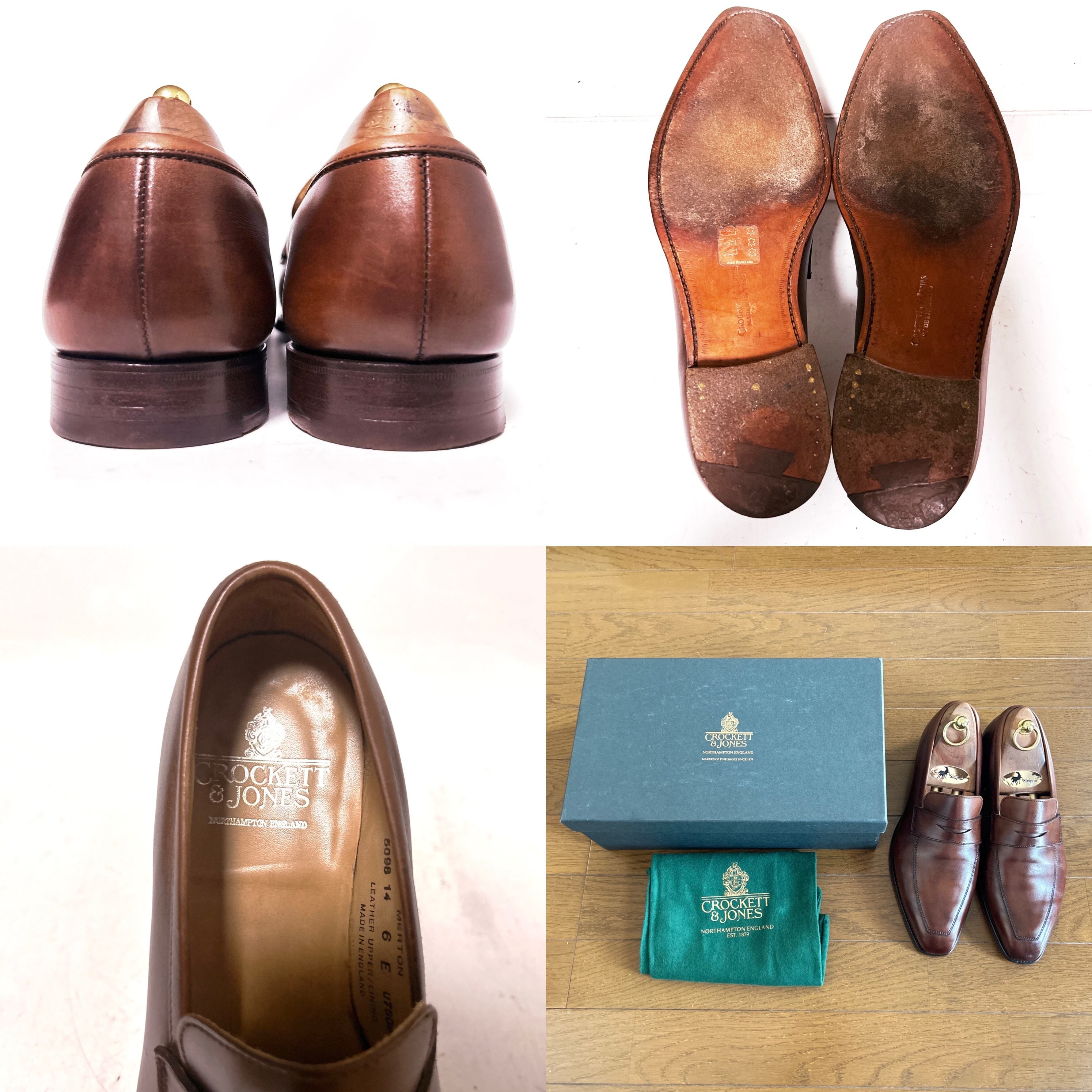 548.CROCKETT&JONES MERTON ペニーローファー 6E