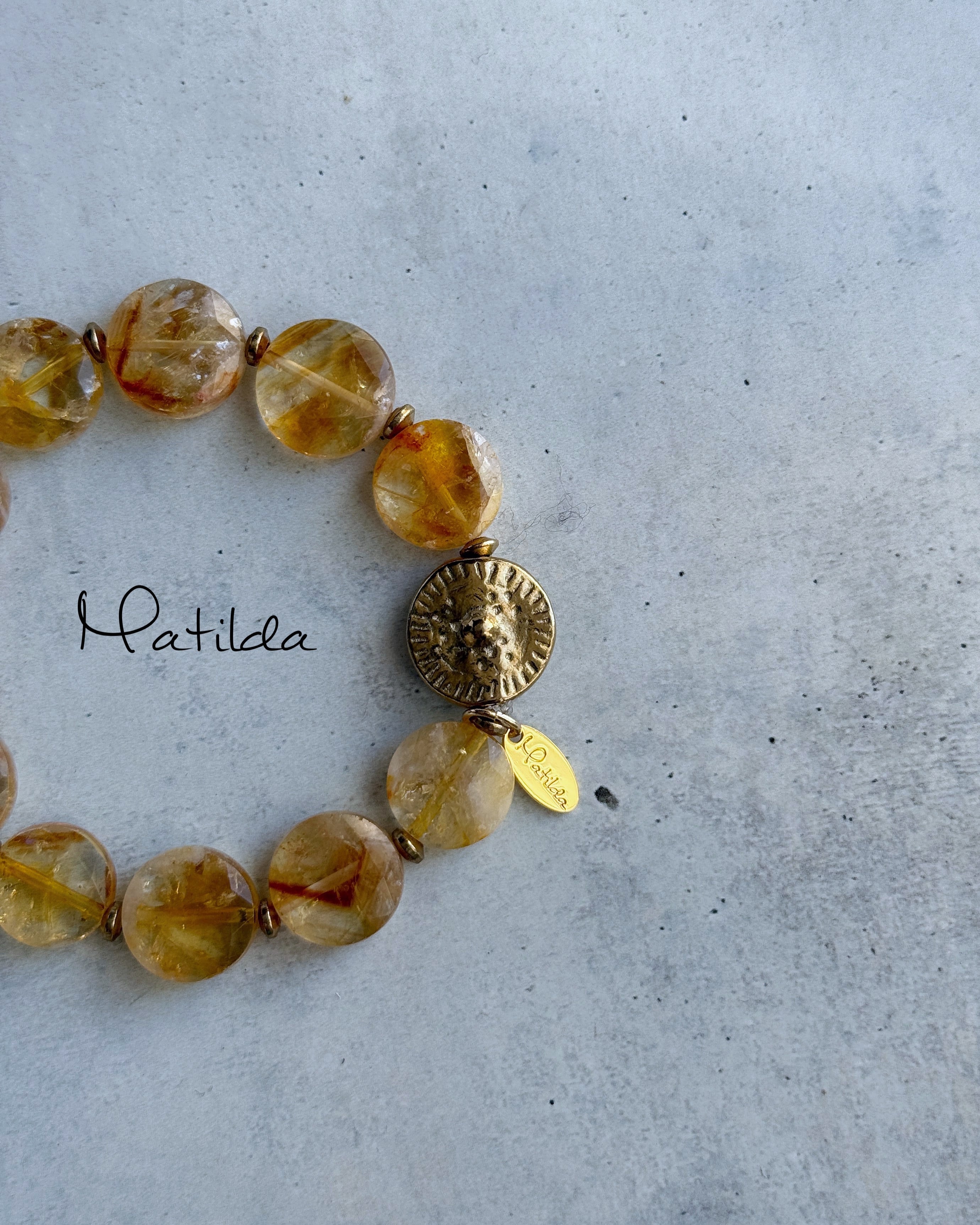 tumble bracelet(シトリン)