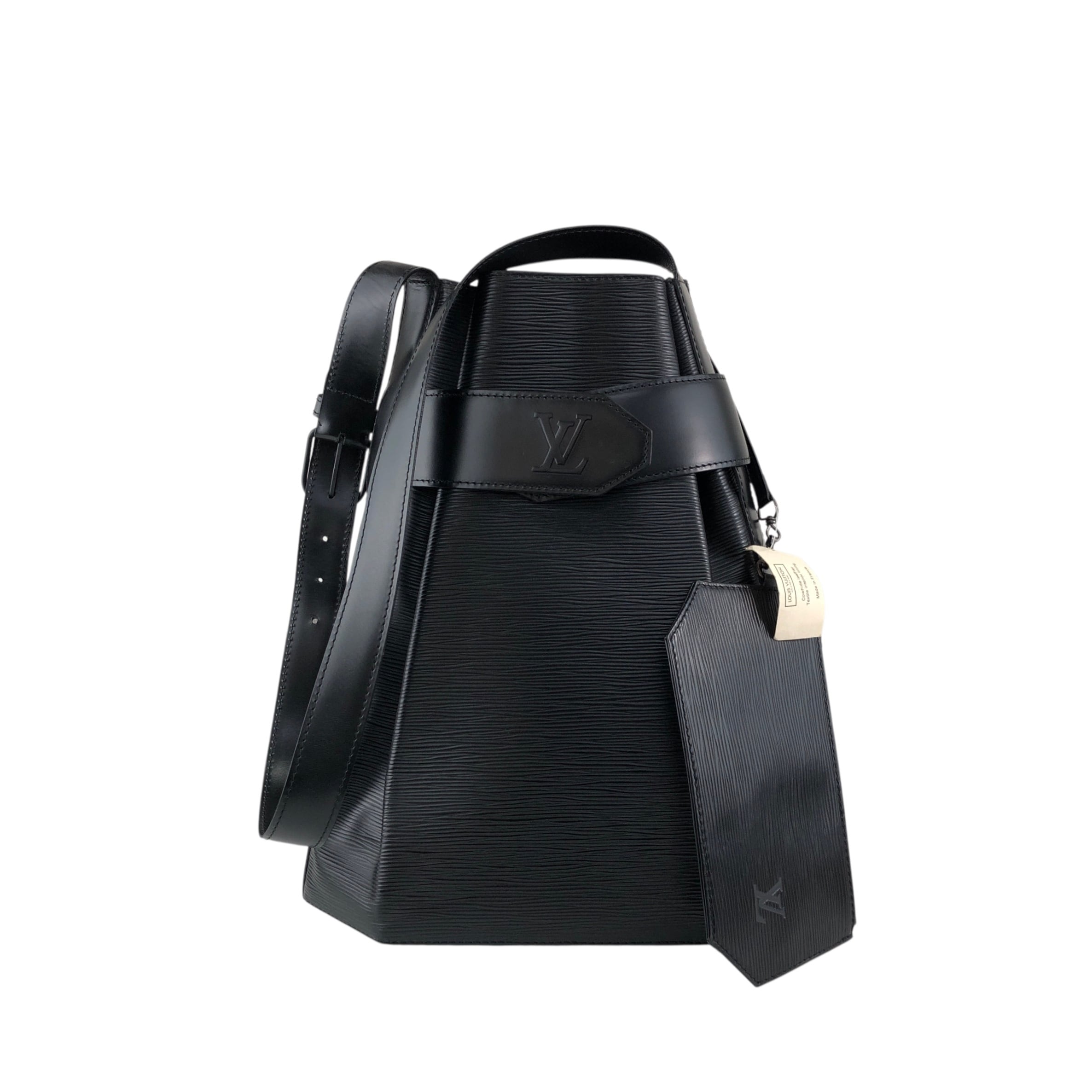 ルイヴィトン エピ ヴィンテージ LOUIS VUITTON ルイヴィトン エピ ショルダーバッグ ブラック レザー