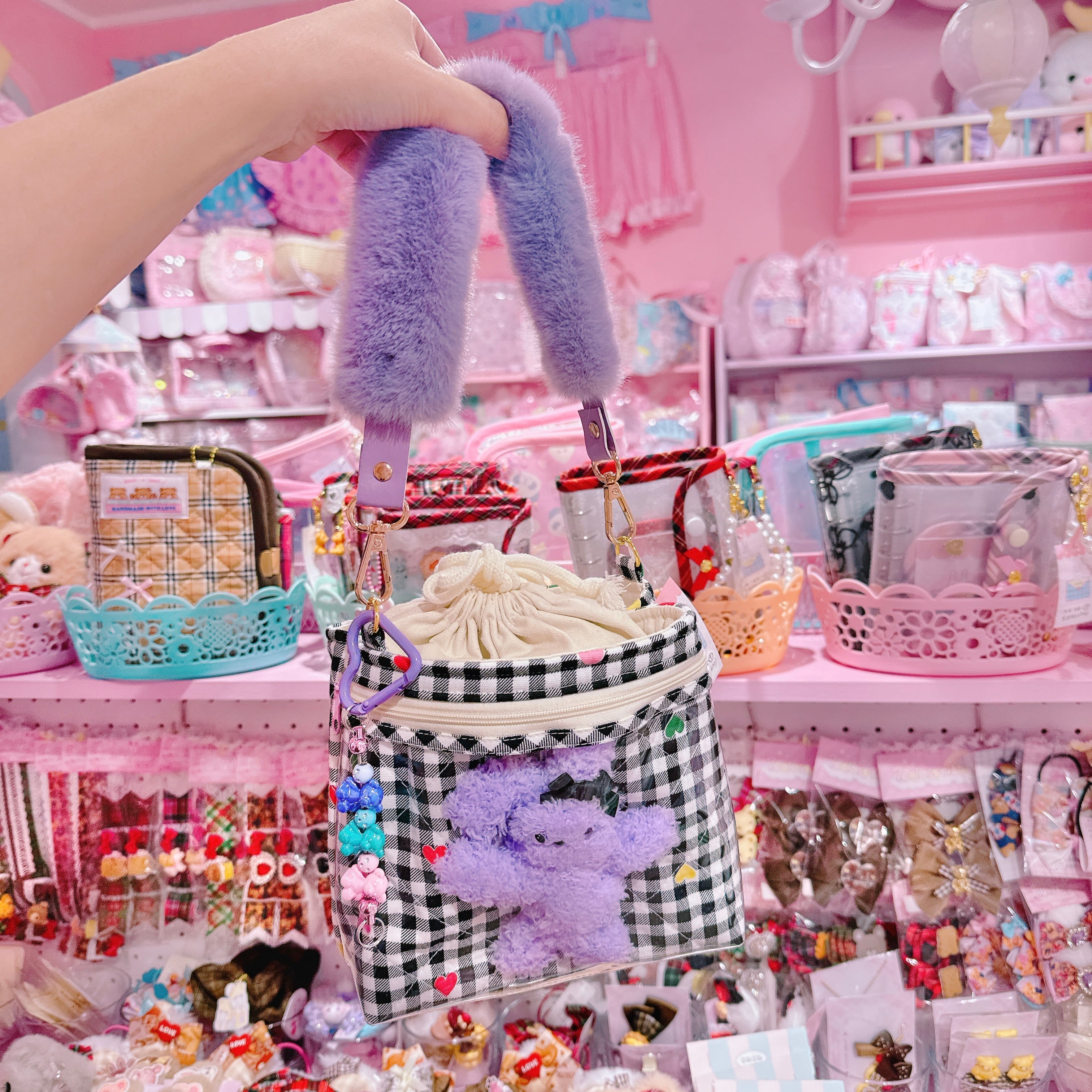 【N4】44-9推し活巾着ショルダーバッグ