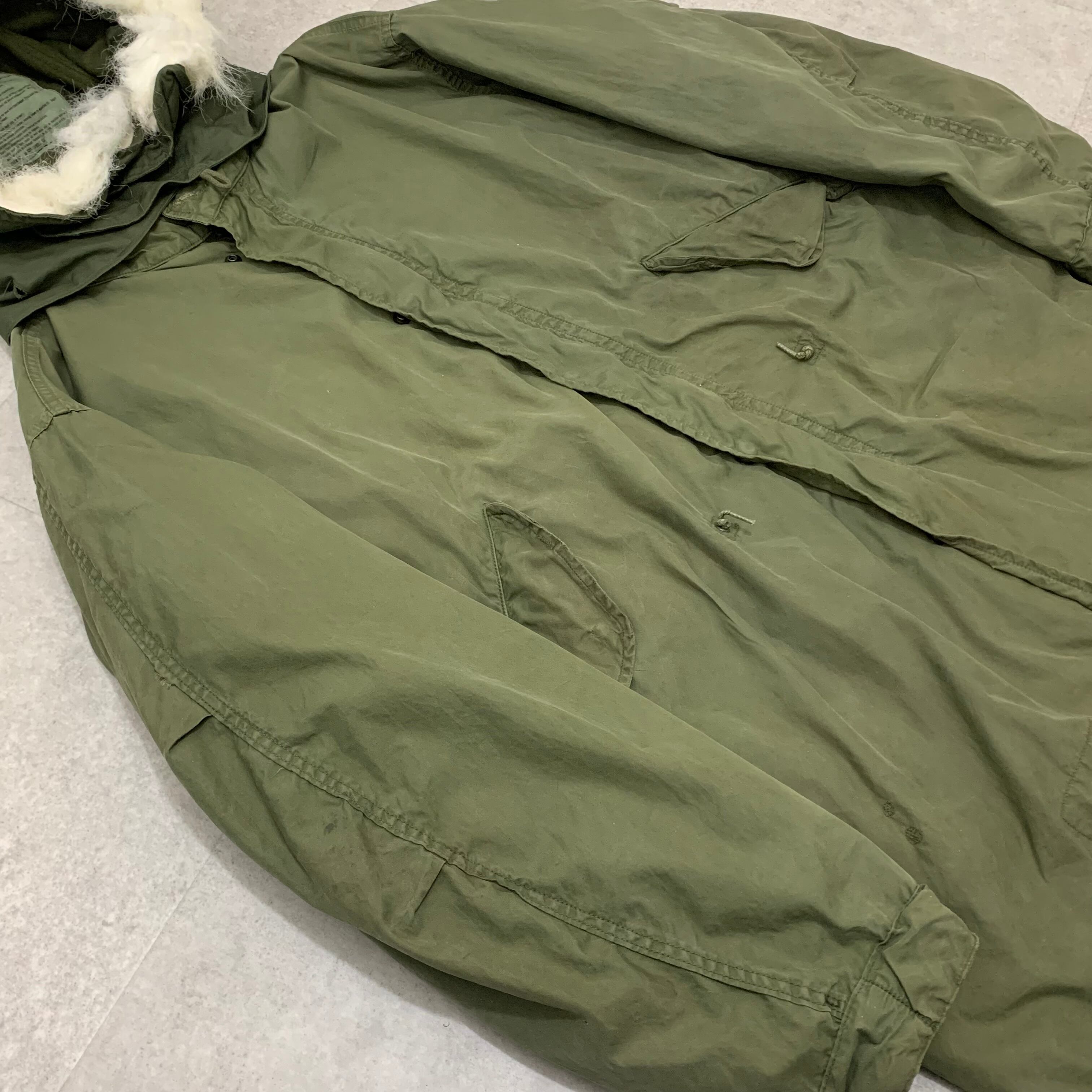 希少 アメリカ軍 初期 m65 フィッシュテール パーカ アルミジップ フル