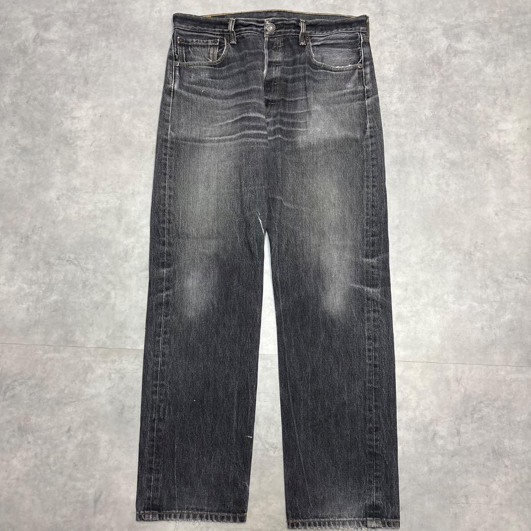 リーバイス501 Levis W35 黒 鬼ヒゲ ハチノス 古着 21071 | fuufu