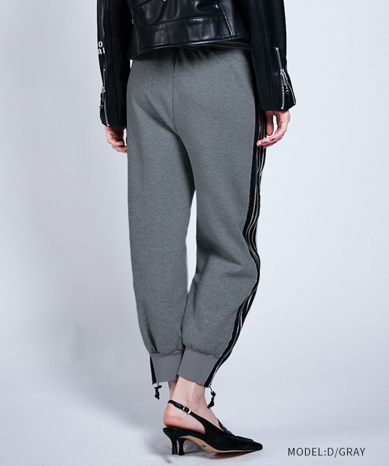 ダブルファスナージョガートラックパンツ (D/GRAY) CQ-47033