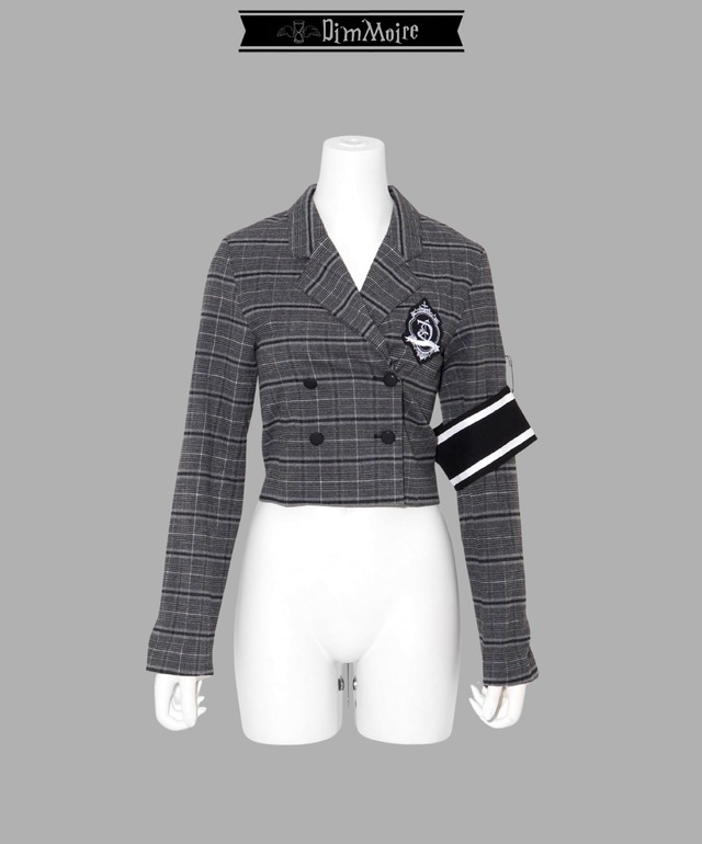 腕章ショートジャケット【Black】