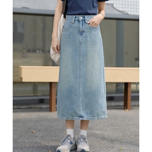 versatile denim medium skirt