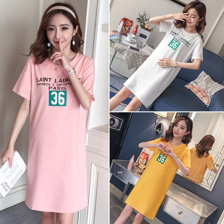 【新作】【送料無料】 2020年夏マタニティ服妊娠中の服Tシャツ女性マタニティ妊娠半袖ネクタイTシャツマタニティトップス ショート ハーフスリーブ サマー 夏物 AL expec397369121875