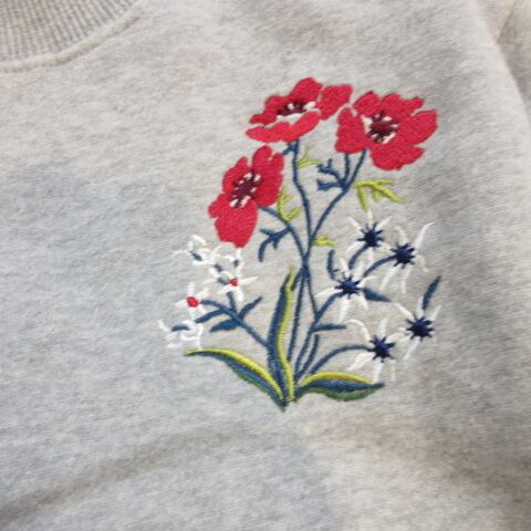 韓国子供服☆80～140㎝ フラワー刺繍トレーナー | TREE Y'ｓ（ツリー