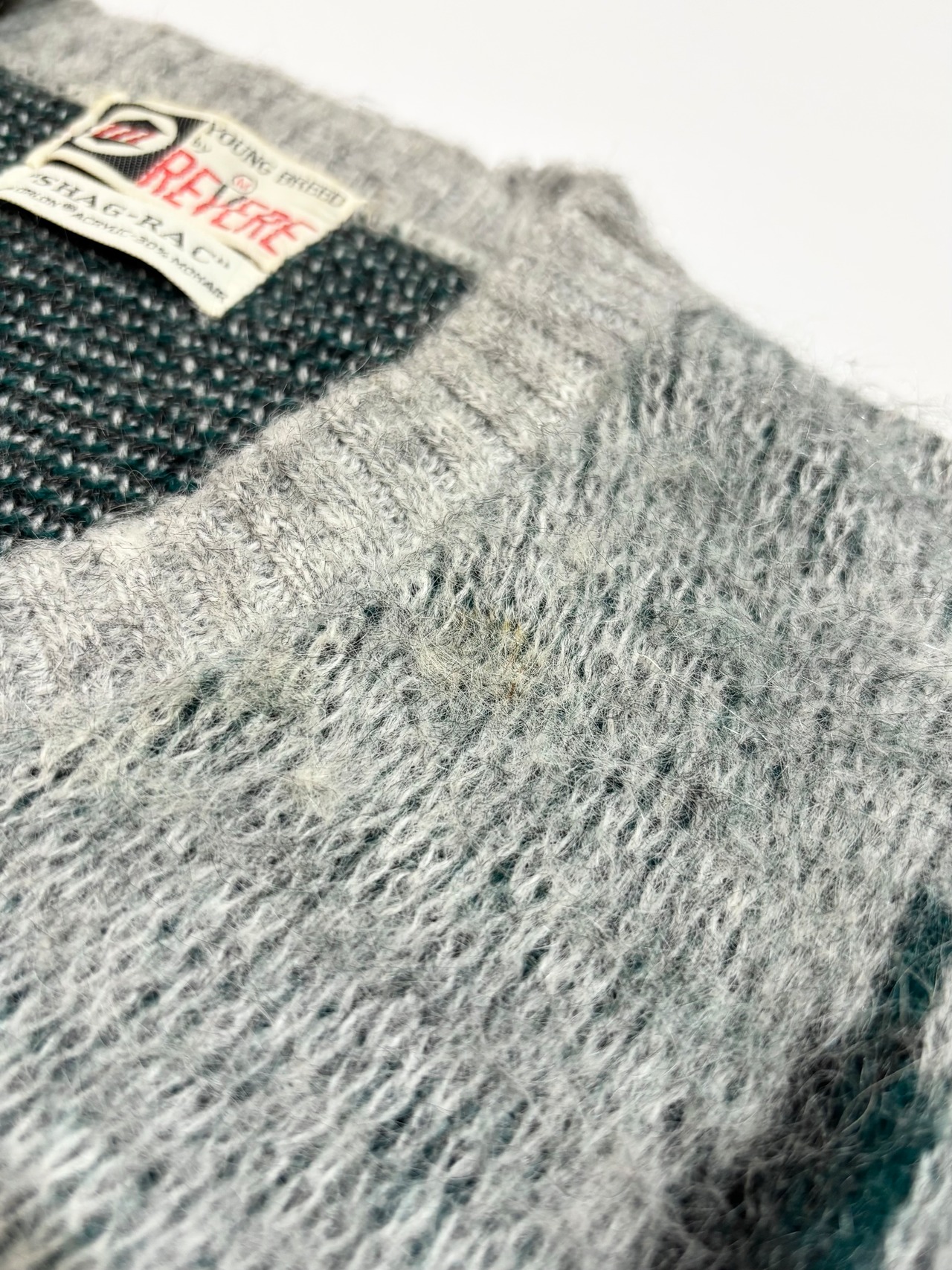 60s REVERE "MOHAIR" V-NECK SWEATER Size M