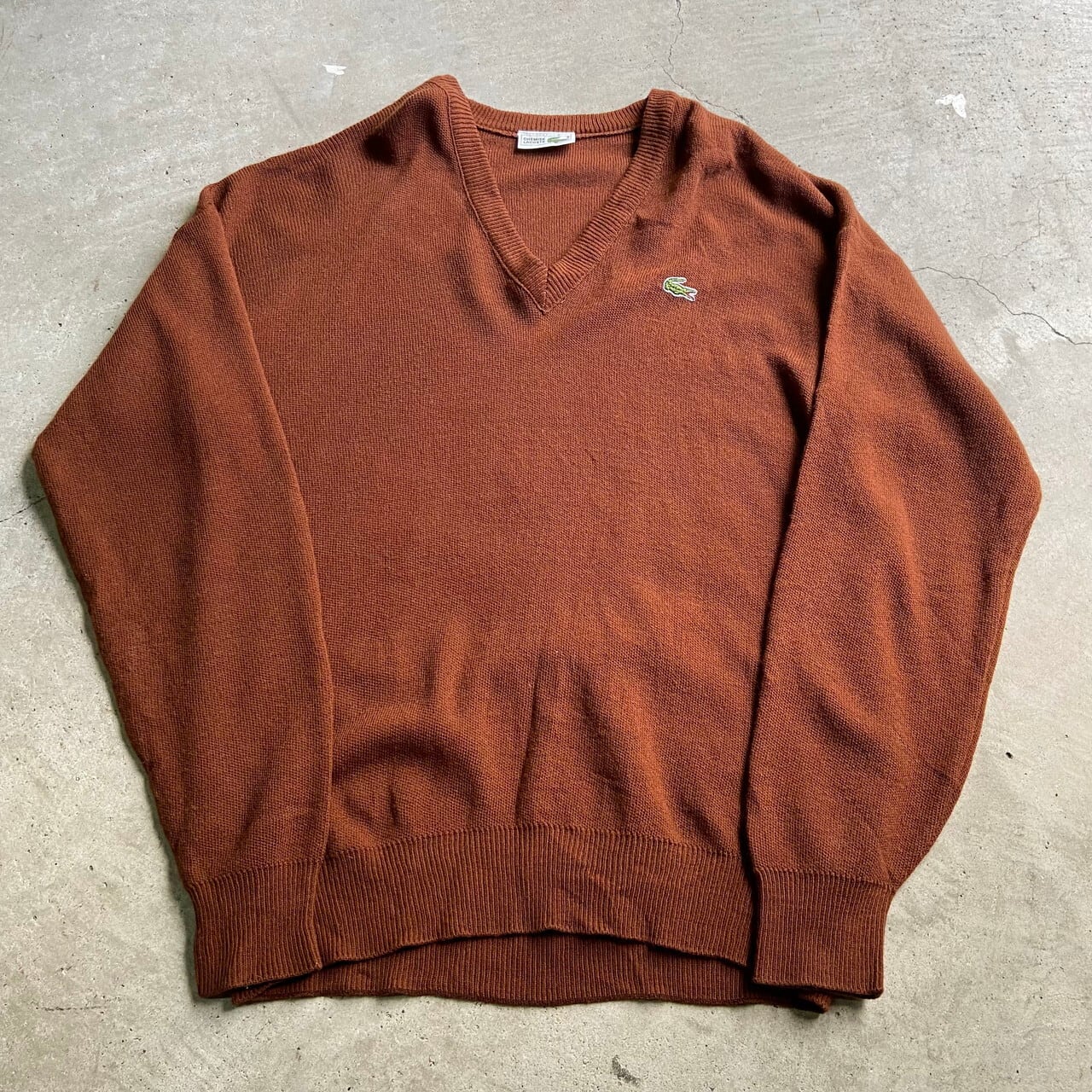 CHEMISE LACOSTE 70s フランス製 Vネックニット ラコステ - ニット