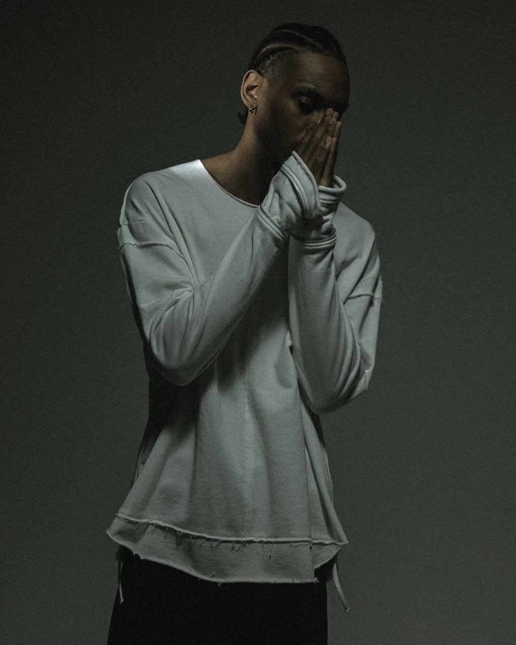 ASKYY アスキー　グローブ ASKYY / GLOVES CUFF SWEAT CUTSEW / GREYSH KHAKI | ASKYY TOKYO FLAGSHIP