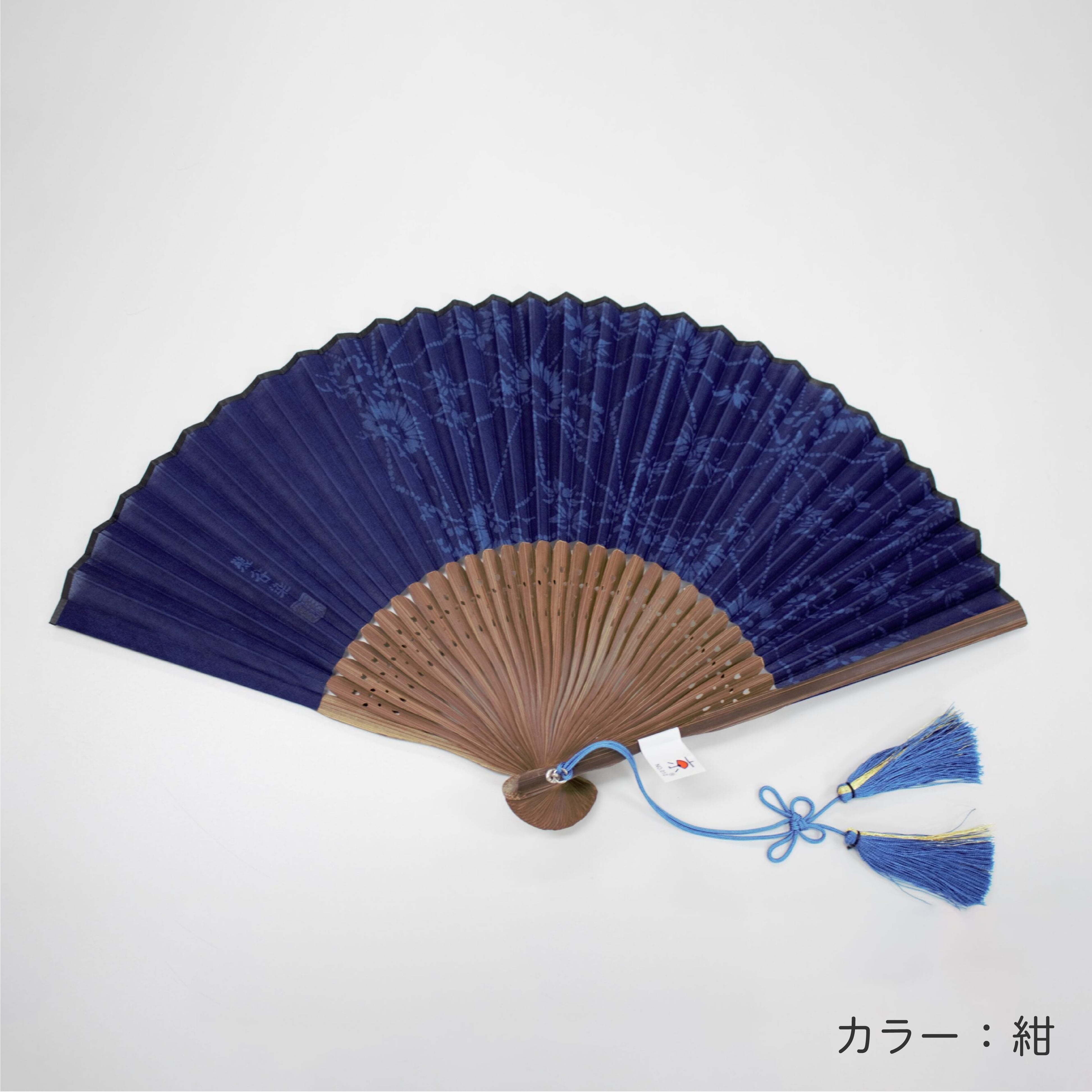 熊谷染扇子（生地：綿）