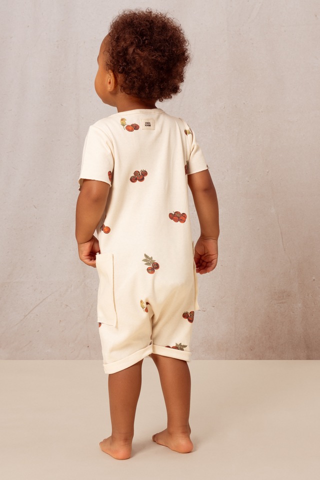 Studio Boheme Paris - JUMPSUIT AIMÉ / OFF WHITE - TOMATO