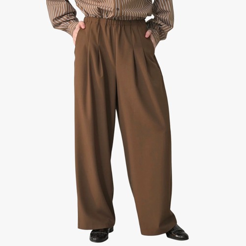 【 HERENCIA 】Relaxed Wide Tuck Pants