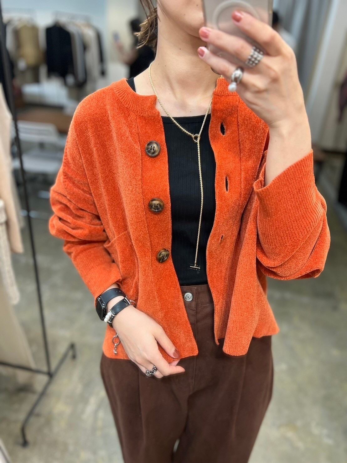【CHIGNON】モールヤーンロングリブＣＤ　9745-316LA