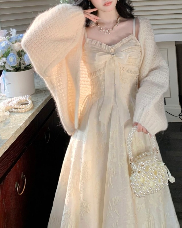 ソフトモヘアオーバールーズカーディガン（2 colors）　25W08368