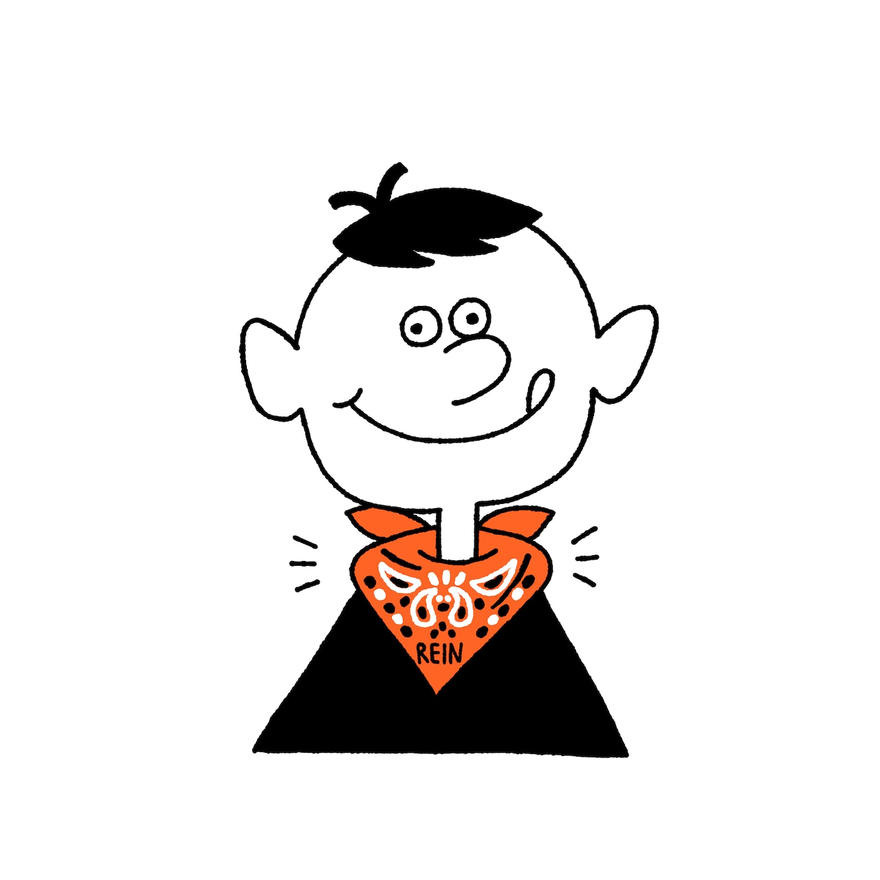 ＜REIN＞ Embroidered Bandana エンブロイダリー バンダナ(yellow) - 5