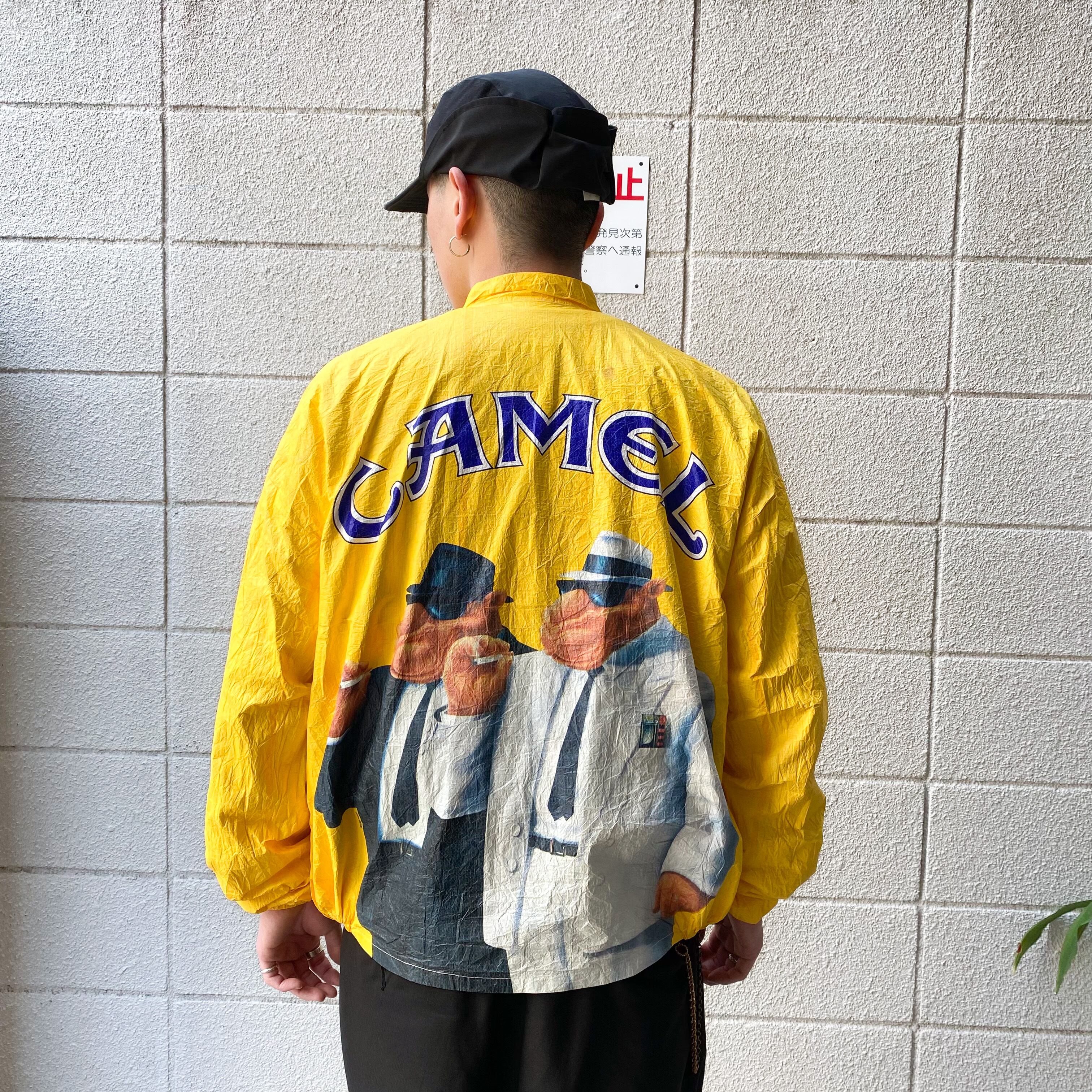 80's〜90's CAMEL Paper Jacket XL / ペーパー ジャケット キャメル タイベック 黄 ブルゾン カートコバーン 古着  ヴィンテージ