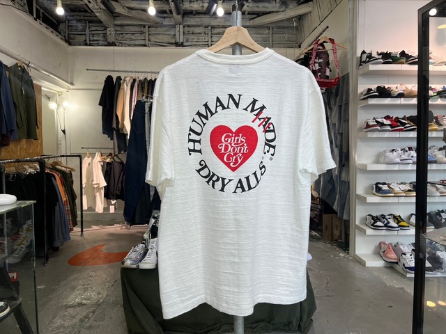 HUMAN MADE × Girls Don’t Cry TEE WHITE XL HM18TE033 70100