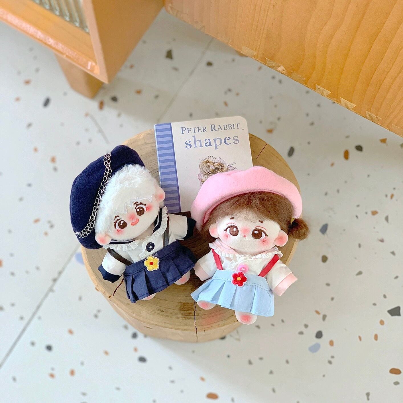 10cmぬい服】ノーブルカレッジコーデ 10cm着せ替えぬいぐるみ用 棉花