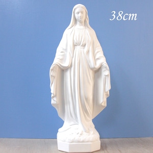 無原罪の聖母像【38cm】室内用白色仕上げ