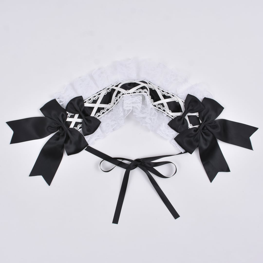 新作】リボン編み上げヘッドドレス | VOLCAN&APHRODITE