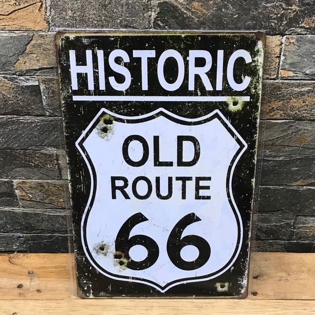 route66 シリーズ HISTORIC るーと66 ルート66  プレート