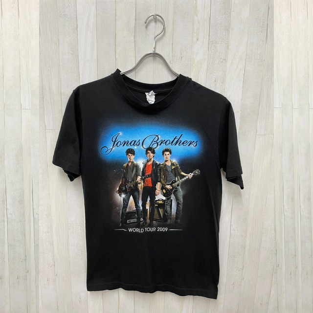 古着 送料無料 Jonas Brothers バンドT ジョナスブラザーズ 2009ツアーT 古着半袖Tシャツ ロゴT/レディース　