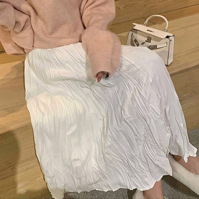 wrinkled skirt　10063