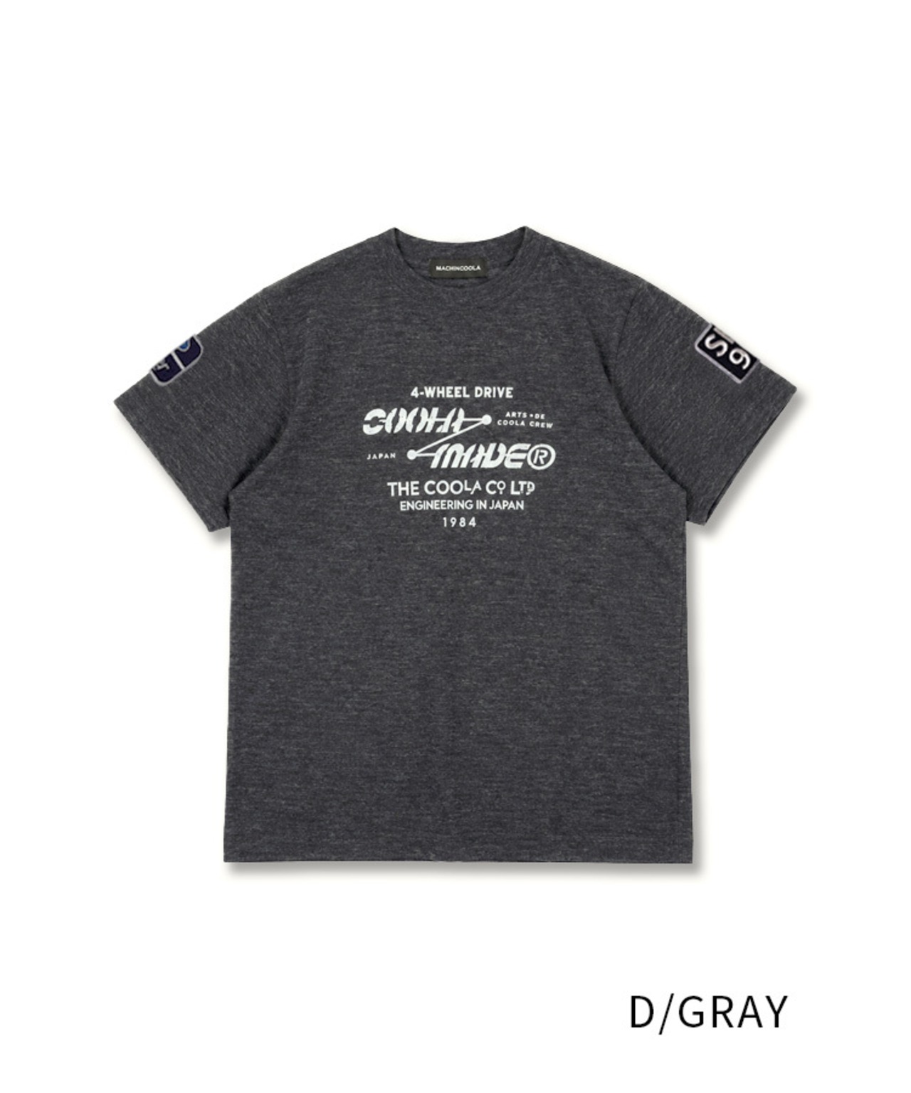 COOLAドライブプリントベーシックTシャツ (D/GRAY)　CQ-49002
