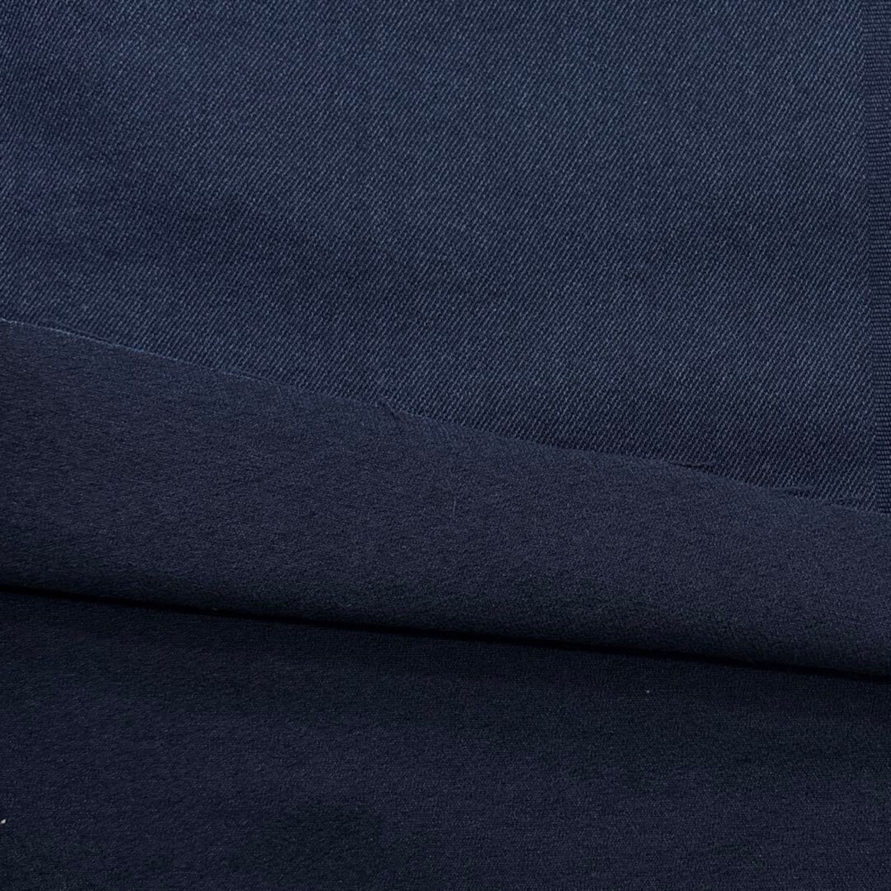 ★TC345◆2m◆ウール100%弱毛羽立ちソフトメルトン生地◆インディゴブルー
