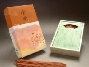 【努力特価】松栄堂のお線香 金閣 バラ詰 約135mm #122505