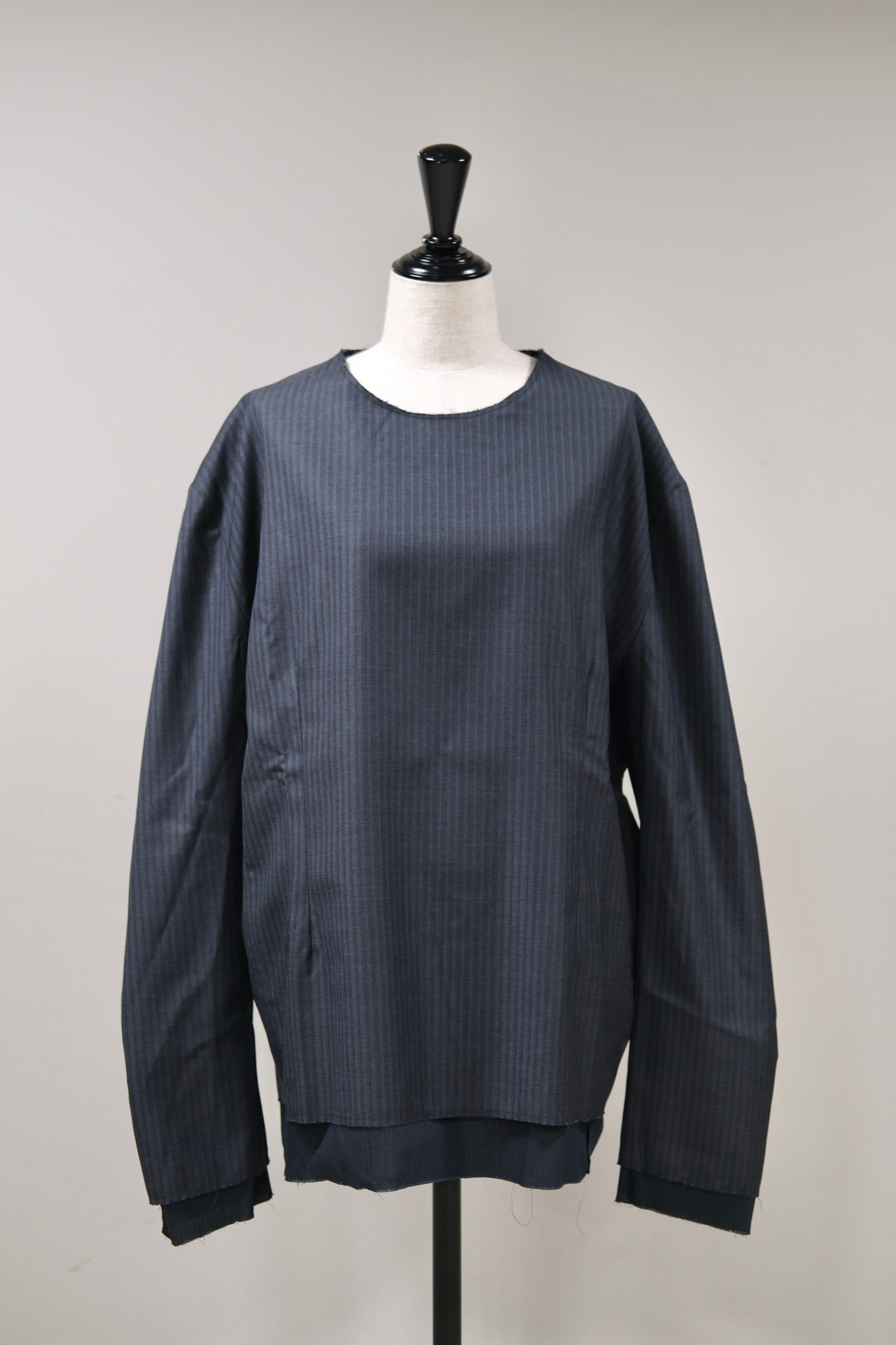 【SONIA CARRASCO】LONG SLEEVES TAILORED TEE -ANTHRACITE-