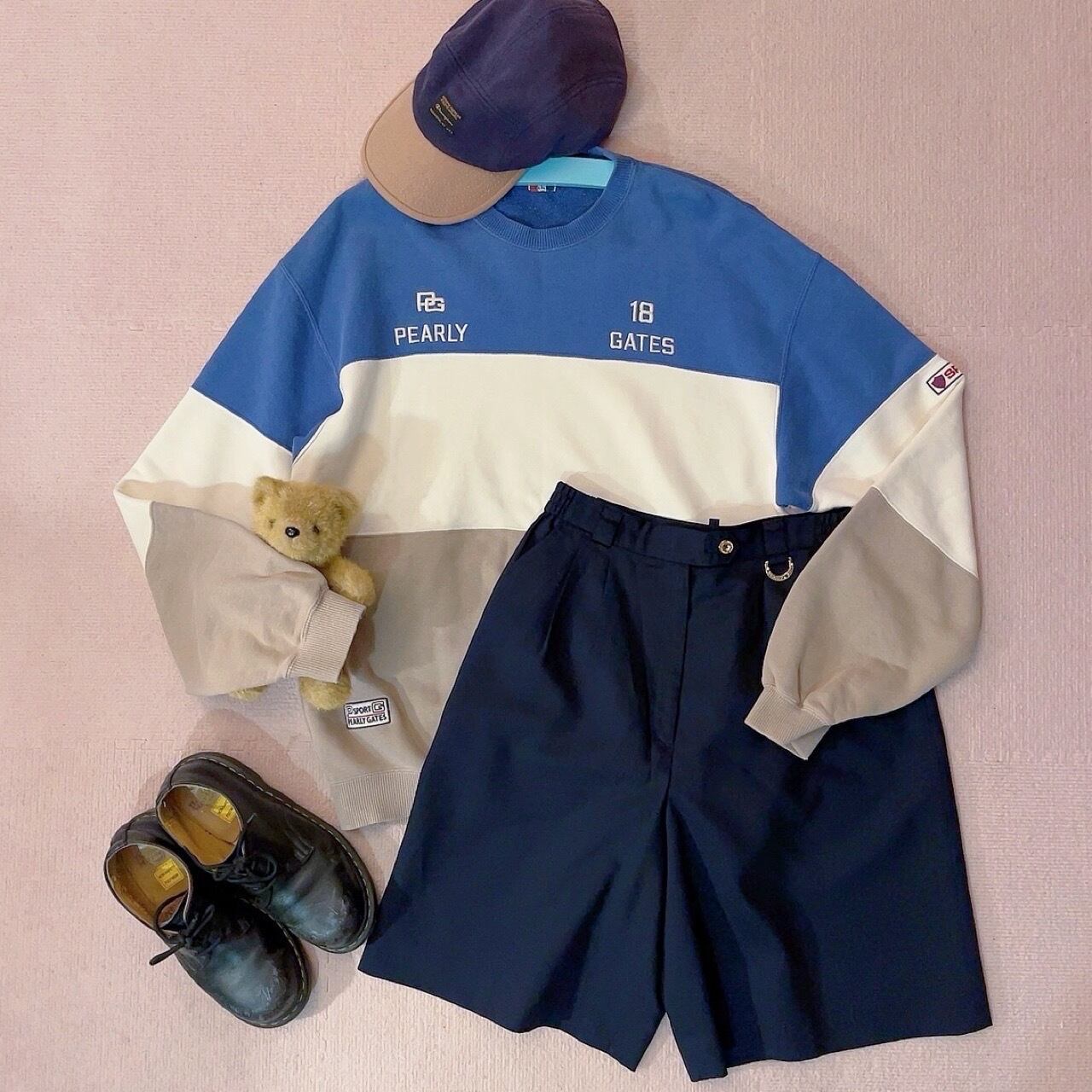 pastel tricolore mens sweat