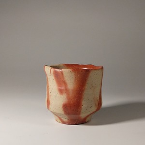 備前緋襷酒呑 Bizen Hidasuki sake cup