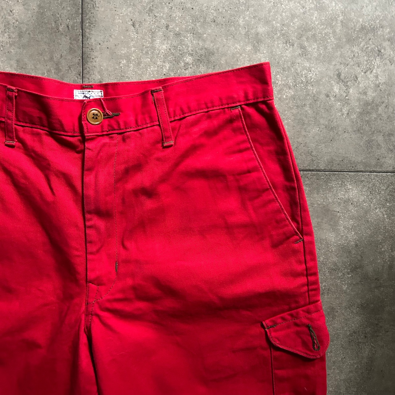 post overalls ハーフパンツ/ショートパンツ USA製 レッド M | 東京準備室