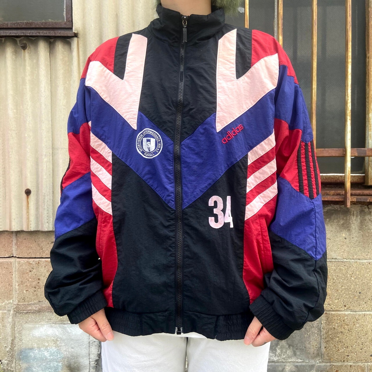 グッドカラー 80〜90年代 adidas アディダス バックロゴ フロッキー  