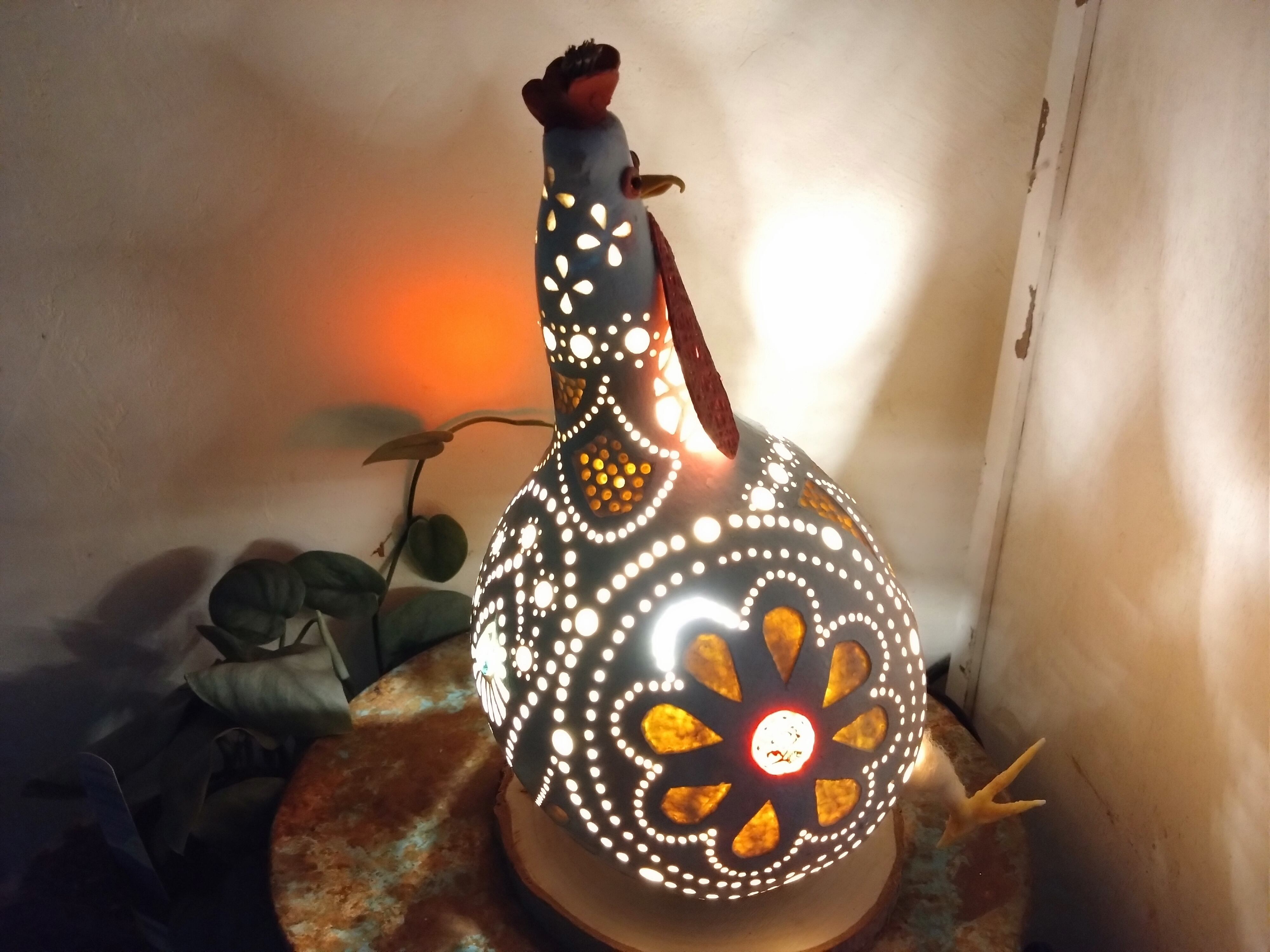 瓢箪 ひょうたんランプ ✤にわとり✤ L | 庭とり屋さん