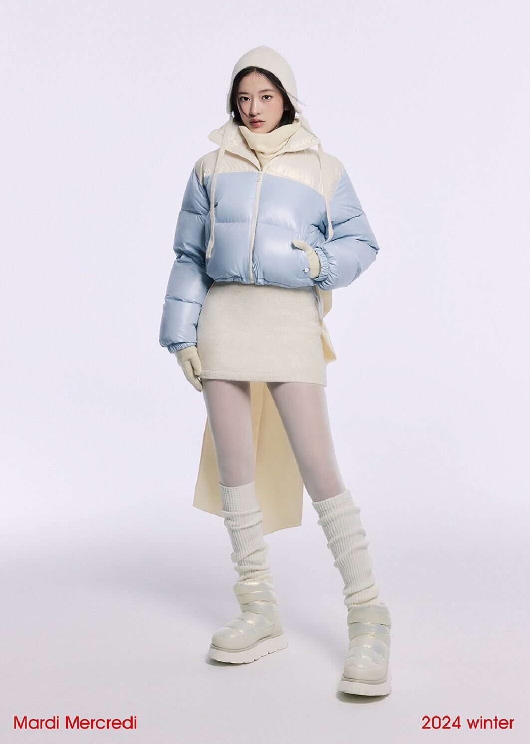 ☆IVE アンユジン 着用！！【Mardi Mercredi】CROPPED DOWN JACKET